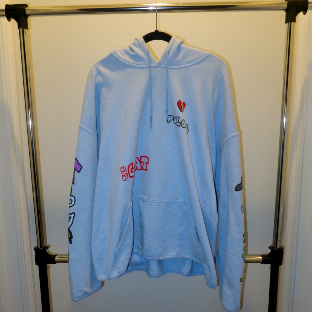 Polo G Light Blue Graphic Hoodie